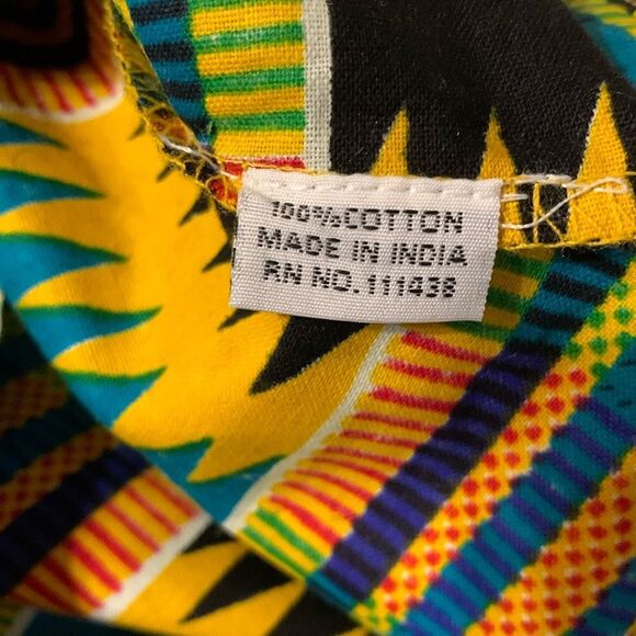 Casual Yellow, Red and Black Bohemian Dress with Crew Neck NWOT never worn - Picture 7 of 7